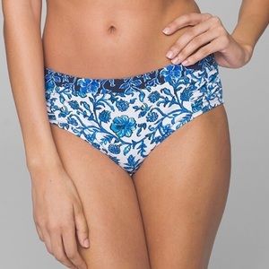 Tommy Bahama Woodblock Blossoms High-Waist Bikini Bottoms